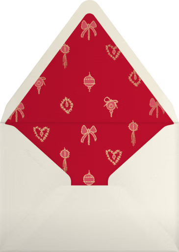 Christmas Tree Viewing - Paperless Post Envelope