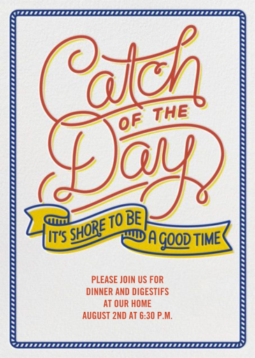 Catch of the Day - Invitation by Crate & Barrel