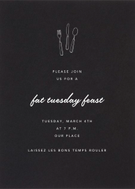 Black - Mardi Gras Invitation by Paperless Post
