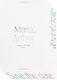 Three-Dimensional - Save the Date by Both
