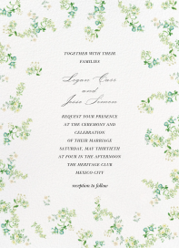 Antique Florals - Wedding Invitation by  Monique Lhuillier