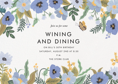 Blue Strawberry Fields by Rifle Paper Co.