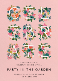 Monogrammed Celebration - Party Invitation by Rifle Paper Co.