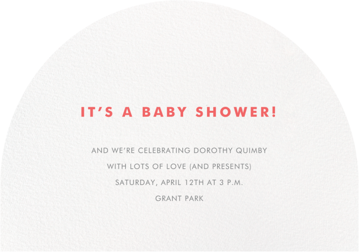 Painted Rainbow - Baby Shower Invitation by Meri Meri - Back