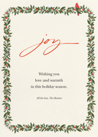 Cardinals Appear - Holiday Card by Felix Doolittle