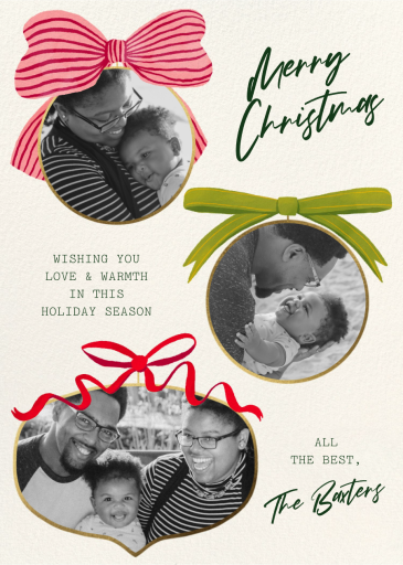 Bows and Baubles - Greeting Card by Paperless Post