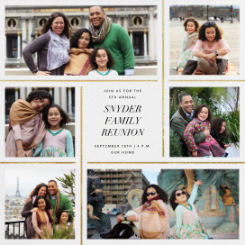 Whitework - Family Reunion Invitation by Paperless Post