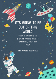 Out of this World - Birthday Invitation by Hello!Lucky
