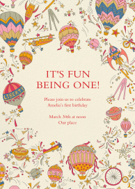 Balloon Adventures - Birthday Invitation by Liberty