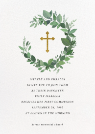 Natural Wreath - Religious Invitation by Paperless Post