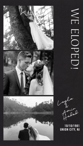 Photo Booth Film - Wedding Announcement by Paperless Post