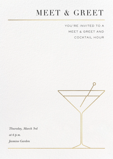 Tini Time - Networking Event Invitation by Paperless Post