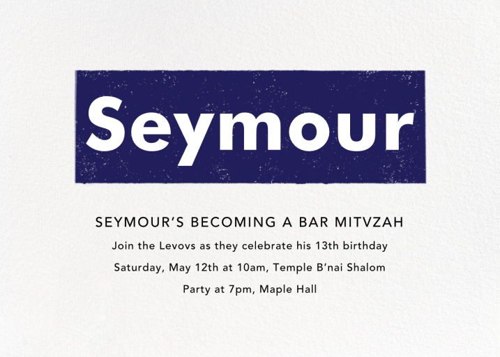 A Love Supreme - Bar & Bat Mitzvah Invitation by Paperless Post