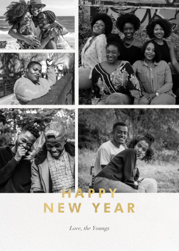 New Year Cutouts - New Year's Card by Paperless Post