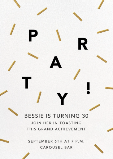 Confection - 30th Birthday Invitation by Paperless Post