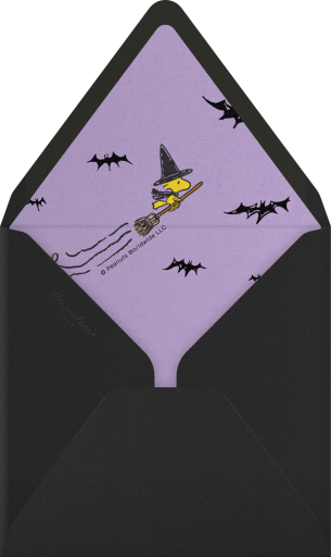 Peanuts Pumpkin Halloween Invitation Envelope