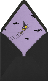 Peanuts Pumpkin Halloween Invitation Envelope