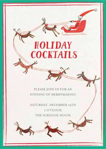 S is for Santa - Invitation by Mr. Boddington's Studio