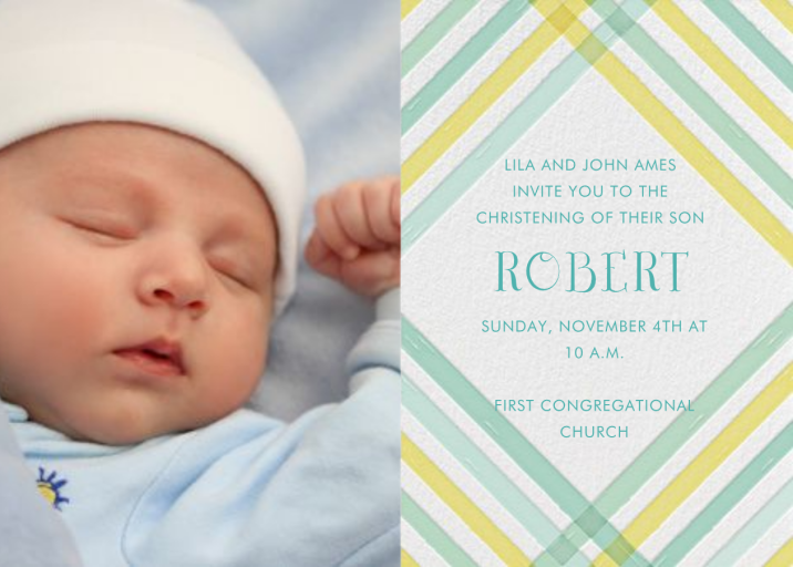 What a Darling - Baptism & Christening Invitation by Mr. Boddington's Studio