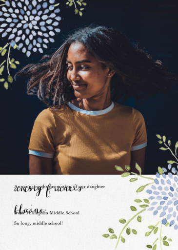 Dahlias Photo (Tall) - Greeting Card by Paperless Post