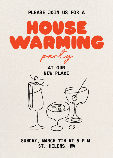 Cocktail Swirl - Invitación para celebración de Paperless Post