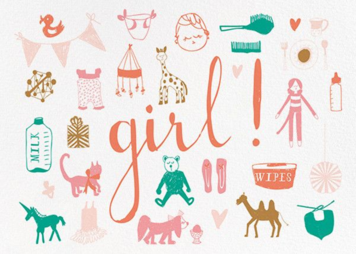 Girl Girl Girl! - Greeting Card by Mr. Boddington's Studio