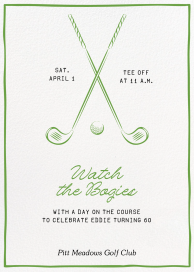 Golf Club - 60th Birthday Invitation by Paperless Post