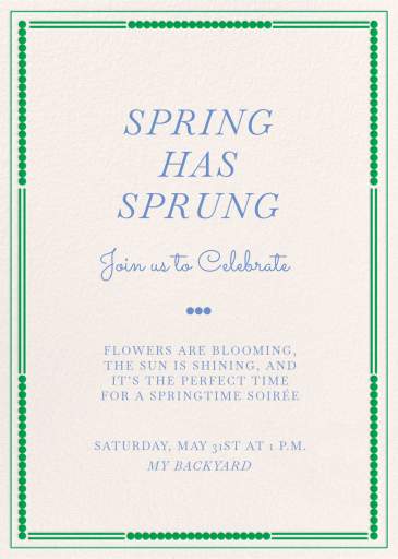 Dotted Charm - Spring Party Invitation by Paperless Post
