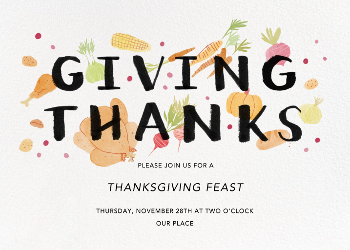 Thanksgiving Morsels - Invitation by Paperless Post