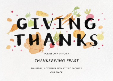 Thanksgiving Morsels by Paperless Post