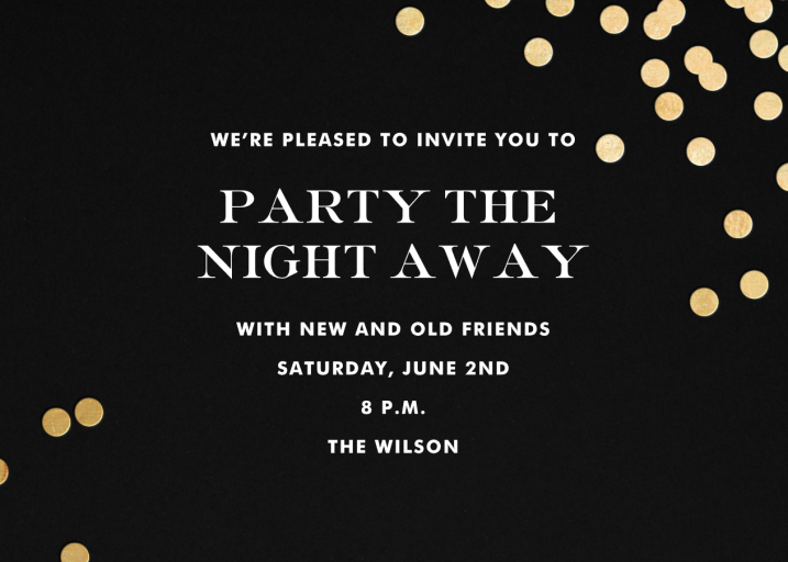 Confetti kate spade new york - Quinceañera Invitation by kate spade new york