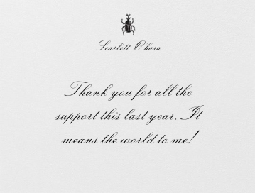 Brass Beatle - Stationery by Oscar de la Renta