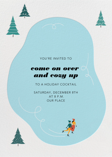 Frosty Pond - Winter Party Invitation by Paperless Post