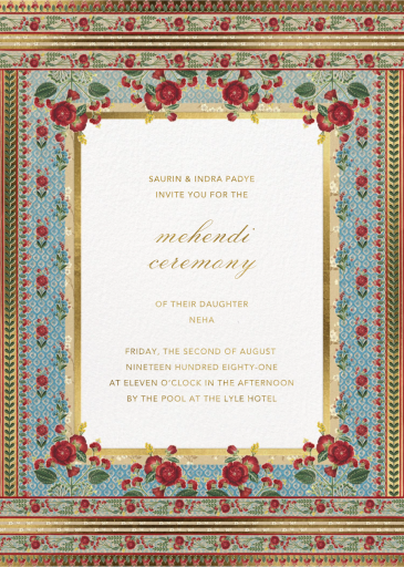 Ami - Indian Wedding Invitation by Anita Dongre