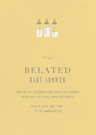 Baby Bottles (New) by Paperless Post