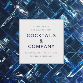 Blue Marble - Party Invitation by Oscar de la Renta