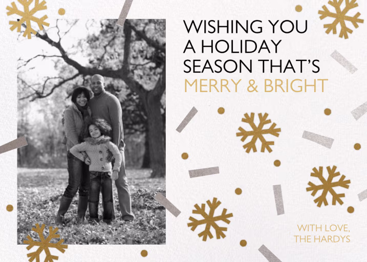 Winter Confetti - Christmas Card by Paperless Post