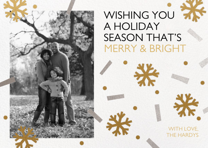 Winter Confetti - Christmas Card by Paperless Post