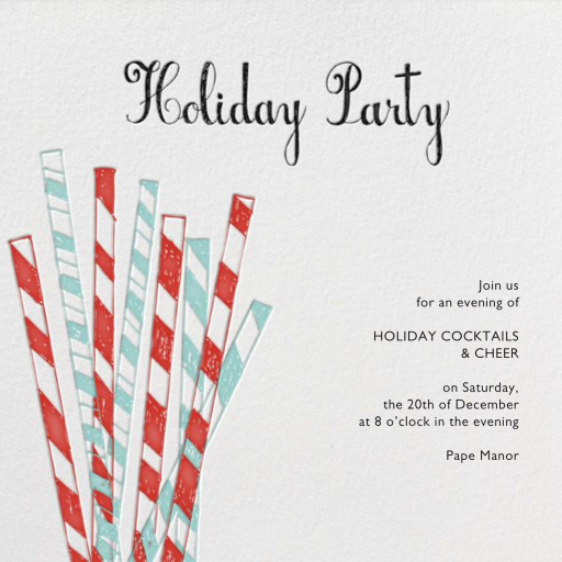 Laughing All the Way - Holiday Party Invitation by Mr. Boddington's Studio
