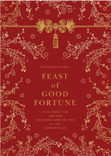 Hongbao - Lunar New Year Invitation by Paperless Post