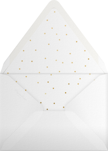 Classic Black and Gold Border - Sugar Paper Envelope