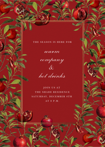 Grenadine - Winter Party Invitation by Oscar de la Renta