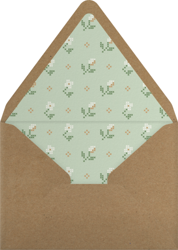 Doodle Sun Baby Shower Invitation Envelope