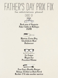 Father's Day Prix Fix by Mr. Boddington's Studio