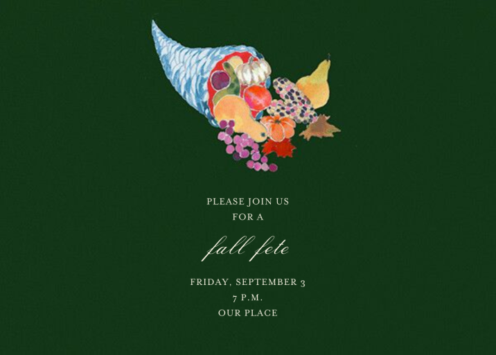 A Little Corny - Fall Party Invitation by Happy Menocal