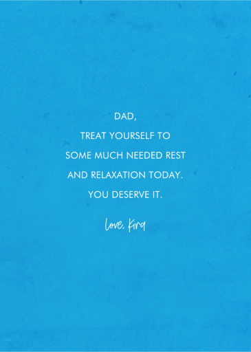 Dad Trophy - Greeting Card by 2021 Co. - Back