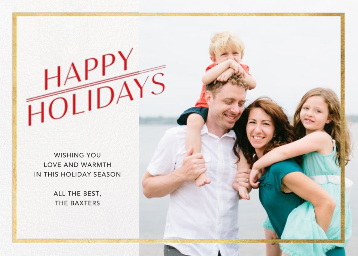 Red-Letter Holiday - Holiday Card by Paperless Post