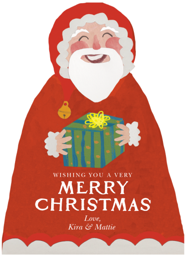 Jolly Gift Bearer - Christmas Card by Hadley Paper Goods