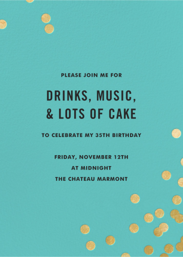 Confetti (Invitation) - Birthday Invitation by kate spade new york