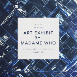 Blue Marble - Business Event Invitation by Oscar de la Renta